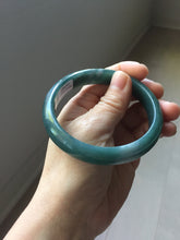 Load image into Gallery viewer, 59.8mm Certified Type A 100% Natural dark green/blue/gray/black Guatemala Jadeite bangle PJ148-1482