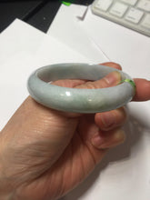 Load image into Gallery viewer, 56.7mm certified type A 100% Natural light green/blue purple Jadeite Jade bangle AB2-1325