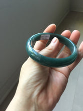 Load image into Gallery viewer, 59.8mm Certified Type A 100% Natural dark green/blue/gray/black Guatemala Jadeite bangle PJ148-1482