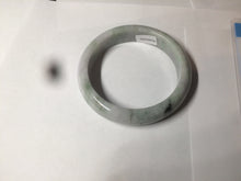 Load image into Gallery viewer, 58.5mm 100% natural type A certified light green/purple jadeite jade bangle Y140-0720