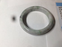 Load image into Gallery viewer, 58.5mm 100% natural type A certified light green/purple jadeite jade bangle Y140-0720