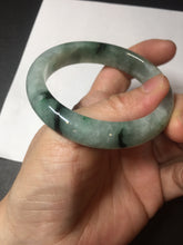 Load image into Gallery viewer, Shopify only 52.9mm Certified Type A 100% Natural green flying flowers Jadeite Jade bangle BF124-8563