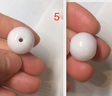 Load image into Gallery viewer, Type A 100% Natural white/light purple drum shape Jadeite Jade bead/pendant BF95