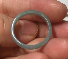 Load image into Gallery viewer, 15.9mm 5 1/4 100% natural type A icy watery green/blue icy watery Guatemala jadeite jade band ring group BP86