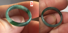 Load image into Gallery viewer, 15.9mm 5 1/4 100% natural type A icy watery green/blue icy watery Guatemala jadeite jade band ring group BL144