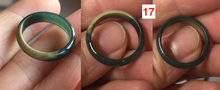 Load image into Gallery viewer, 16.3mm size5 3/4 100% natural type A icy watery green/blue icy watery Guatemala jadeite jade band ring group BP84