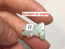 Load image into Gallery viewer, Type A 100% Natural icy watery light green sunny geen purple white clear jadeite jade cute baby bear pendant PH114 Add on item