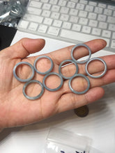 Load image into Gallery viewer, 100% natural type A green/blue/purple Guatemala jadeite jade band ring group AT111