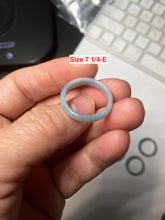 Load image into Gallery viewer, 100% natural type A green/blue/purple Guatemala jadeite jade band ring group AT111