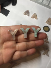 Load image into Gallery viewer, 100% natural icy Madagascar cherry blossoms agate Initial letters X81 (Add on item, not sale individually)