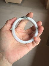 Load image into Gallery viewer, 54.5mm certified 100% natural Type A sunny green/purple/white jadeite jade bangle PB229-2825