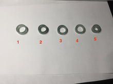 Load image into Gallery viewer, 14.3-17.3mm 100% natural type A icy watery light green jadeite jade band ring beads group BL10