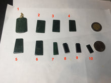 Load image into Gallery viewer, 100% Natural type A Shadow Leaf dark green Jadeite Jade safe and sound pendant group BL57