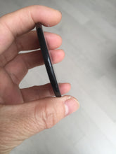 Load image into Gallery viewer, 100% natural black jadeite jade(Wuji, 乌鸡) Guanyin (观音) safe and sound pendant/worry stone/decor BM38