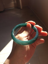 Load image into Gallery viewer, 59.8mm Certified Type A 100% Natural dark green/blue/gray/black Guatemala Jadeite bangle PJ140-1483