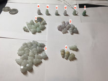 Load image into Gallery viewer, 100% natural type A 3D white/yellow/purple/brown Jadeite jade gourd ( 葫芦, 福禄) pendant PH108