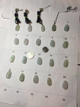 Load image into Gallery viewer, 100% Natural type A light green/light green/white/purple/gray jadeite Jade RuYi(如意) pendant PJ130