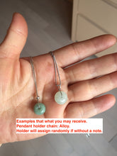 Load image into Gallery viewer, 9.5-13.5mm Type A 100% Natural light green yellow brown Jadeite Safety Guardian Button abacus bead donuts pendant PF40 Add on item