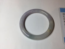 Load image into Gallery viewer, 56.5mm 100% natural type A white/purple/blue/green round cut jadeite jade bangle BL117-9431