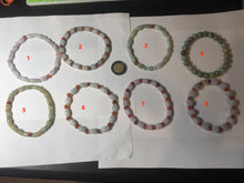 Load image into Gallery viewer, 100% natural type A icy watery light purple/green/white jadeite jade bead bracelet BK109