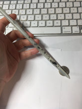 Load image into Gallery viewer, 22cm 100% Natural icy watery black dark green ink painting(水墨画) Xiu Jade (Serpentine) Hairpin AW71