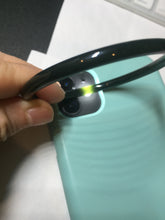 Load image into Gallery viewer, 54-64mm certified 100% Natural dark green black (青玉) slim round cut nephrite group Jade bangle HT106