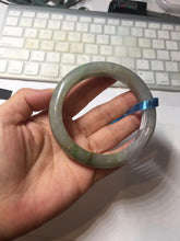 Load image into Gallery viewer, 60mm Certified Type A 100% Natural white/light purple/brown/yellow/gray (FU LU SHOU) Jadeite Jade bangle BF107-8641