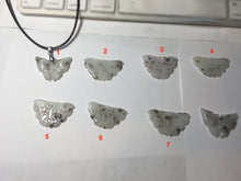 Load image into Gallery viewer, 100% Natural type A white brown Jadeite Jade Withered Leaf Butterfly(枯叶蝶) pendant PB215