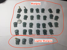 Load image into Gallery viewer, Type A 100% Natural dark green blue gray black Guatemala jadeite jade Snowflake Kitty(雪花猫) pendant BS138 Add one item