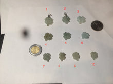 Load image into Gallery viewer, 100% natural type A legit green/yellow four-leaf clover jadeite jade pendants BG46