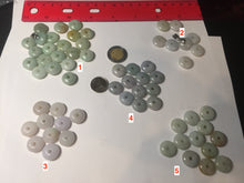 Load image into Gallery viewer, 14mm Type A 100% Natural white light green purple yellow Jadeite Jade abacus bead pendant group BP91 Add-on item