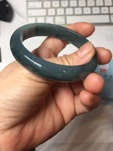 Load image into Gallery viewer, 55mm Certified Type A 100% Natural dark green/blue/gray/black Guatemala Jadeite bangle PJ141-1478