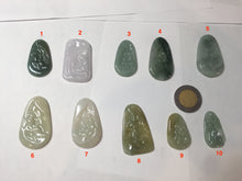 Load image into Gallery viewer, 100% natural green/blue/gray/yellow Guatemala jadeite jade Zen(悟道) pendant BF148
