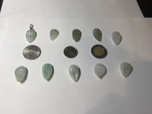 Load image into Gallery viewer, 100% Natural type A green/white/gray small crab claws jadeite Jade pendant necklace group BP116