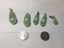Load image into Gallery viewer, 100% natural type A sunny green yellow blessed melon 福瓜) Jadeite Jade pendant group PB52