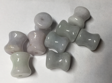 Load image into Gallery viewer, 100% Natural type A green/white small waist drum/yoyo jadeite Jade pendant necklace group BP117