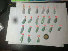 Load image into Gallery viewer, 100% natural type A icy watery sunny green/purple a pearl in my palm (apple of my eye, 掌上明珠) Jadeite jade bead AQ72