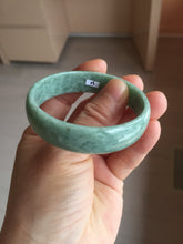 Load image into Gallery viewer, 51.7 mm Type A 100% Natural bean green thin style Jadeite Jade bangle PH162