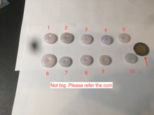 Load image into Gallery viewer, 100% Natural white/purple/yellow jadeite Jade Safety Guardian Button(donut) Pendant/worry stone BF96