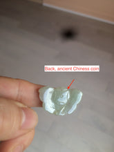 Load image into Gallery viewer, 100% Natural light green 3D Jadeite Jade butterfly pendant KS99
