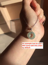 Load image into Gallery viewer, 14.3-17.3mm 100% natural type A icy watery light green jadeite jade band ring beads group BL10