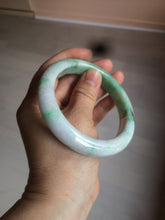 Load image into Gallery viewer, 60.5mm Certified Type A 100% Natural sunny green/white/brown Jadeite Jade bangle A109-5414