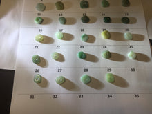 Load image into Gallery viewer, Type A 100% Natural Icy Watery Green Blue Yellow Freeform Light Heart Free Soul Design Jadeite Jade Pendant Group BS125