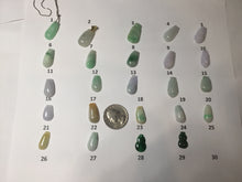 Load image into Gallery viewer, 100% Natural type A sunny green white purple yellow Jadeite Jade blessed melon pendant group PA209