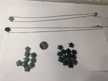 Load image into Gallery viewer, 10-10.5mm 100% Natural type A green dark green blue black gray 3D Guatemala Jadeite Jade star pendant group BS140 add on item