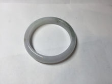 Load image into Gallery viewer, 54.2mm certified 100% natural Type A icy watery light watermelon rind oliy light green/purple/brown( 淡瓜油青) jadeite jade bangle BQ3-8153