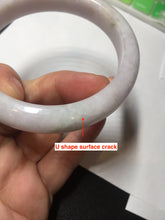Load image into Gallery viewer, 60mm Certified Type A 100% Natural sunny green/white/purple Jadeite Jade bangle BL4-0367