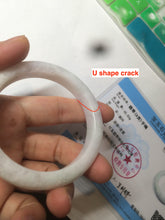 Load image into Gallery viewer, 53.2mm certified 100% natural Type A light green/purple jadeite jade bangle AT91-5348