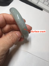 Load image into Gallery viewer, 53.4mm Certified Type A 100% Natural icy watery light green purple jadeite Jade bangle BK121-3399