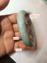Load image into Gallery viewer, 55.8mm certified 100% natural Type A sunny green/white/red jadeite jade bangle BF80-4482